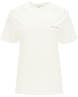 Maison Labiche Slogan Embroidered T-Shirt - White