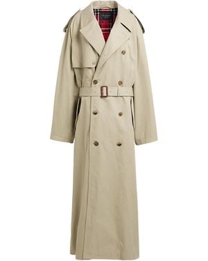 Balenciaga Solid Colour Trench Coat - Natural