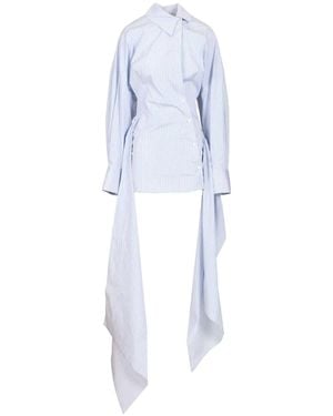 The Attico The Striped Mini Dress - Blue