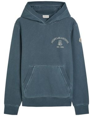 Moncler Hooded Sweatshirt - Blue