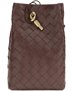 Bottega Veneta Andiamo Phone Pouch - Brown