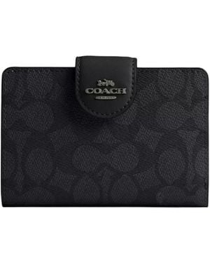 COACH Medium Logo Wallet - Black