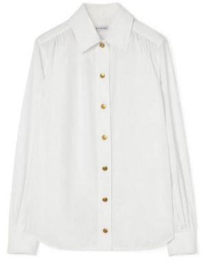 Burberry Cotton Poplin Blouse - White