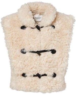 Isabel Marant Warm Minimalist Comfortable Waistcoat - Natural