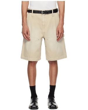WOOYOUNGMI Studded Shorts - Natural