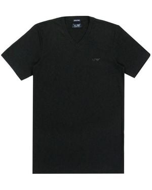 Armani Jeans V-Collar T-Shirt - Black