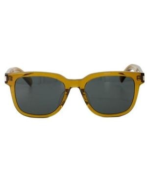 Saint Laurent Eyewear Square Frame Sunglasses - Yellow