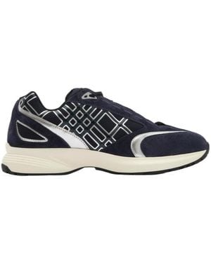 Burberry Suede Nylon Eclipse Sneakers - Blue