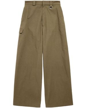 Balenciaga Loose Fit Workwear Trousers - Green