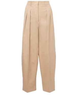 Altuzarra High-Rise Cotton Wide-Leg Trousers - Natural