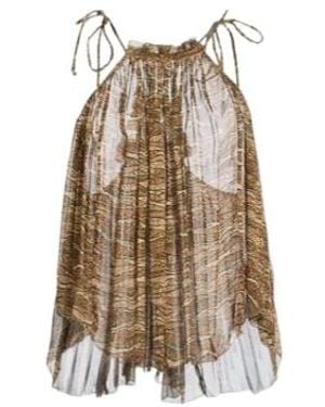 Isabel Marant Tie Halter Camisole - Natural