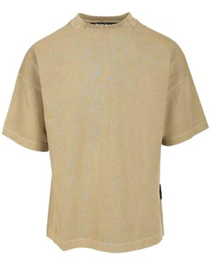 Palm Angels Crewneck Oversize T-Shirt - Natural