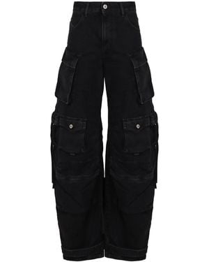 The Attico The Cargo Jeans - Black
