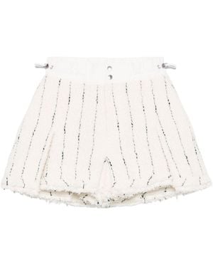 Sacai Tweed Shorts - White