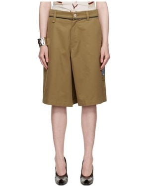Martine Rose Twisted Skate Shorts - Natural