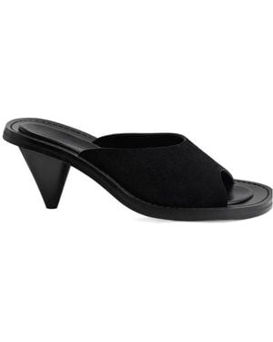 Phoebe Philo Round-Toe High-Heeled Sandals - Black