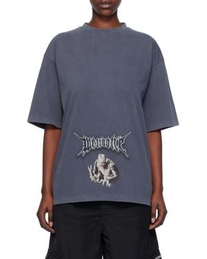 we11done Monster Graphic-Print T-Shirt - Blue