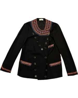 Dries Van Noten Long-Sleeved Suit Jacket - Black