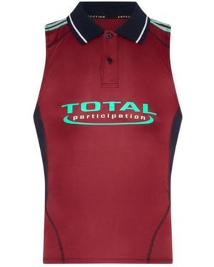 Martine Rose Shrunken Stretch Football Vest - Red