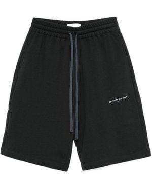 ih nom uh nit Logo-Print Shorts - Black