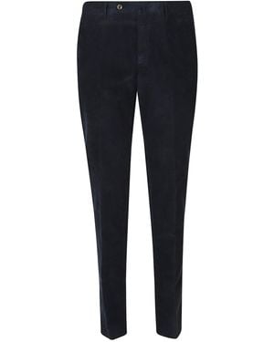 Pt Pantaloni Belt Loop Casual Trousers - Blue