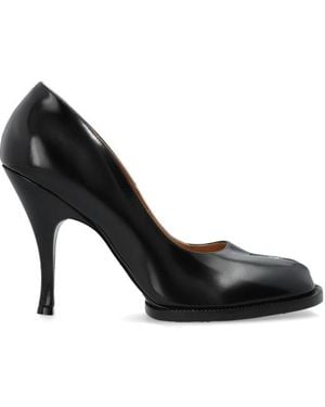 Maison Margiela Tabi Cut-Out Heeled Court Shoes - Black