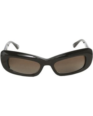 Balenciaga Eyewear Diva Rectangle Frame Sunglasses - White
