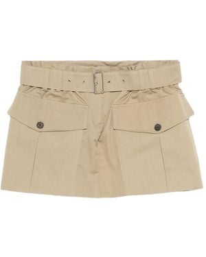IRO Belted Midi Skirt - Natural