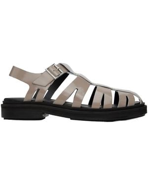 サンダル AMI PARIS Fussbet Sandals - AMI Paris - Leather - Black Ami Paris Fussbet Sandals in Black | Lyst