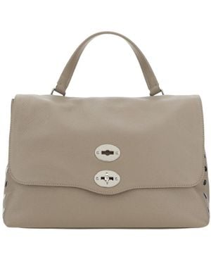 Zanellato Postina Daily Studded Shoulder Bag - Natural