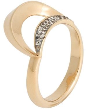 Chloé Clasp-Free Crystal Ring - Metallic