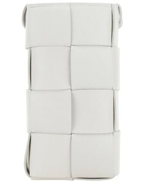 Bottega Veneta Woven Strap Phone Case - White