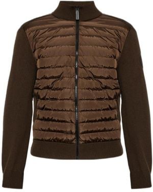 Canada Goose Hybridge Padded Panel Knit Jacket - Brown