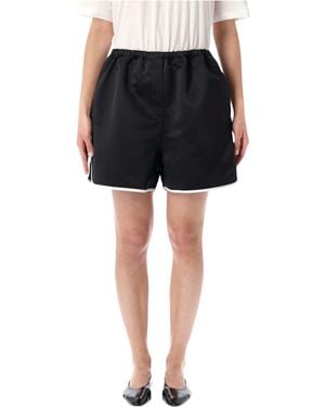 Frankie Shop Elastic-Waist Shorts - Black