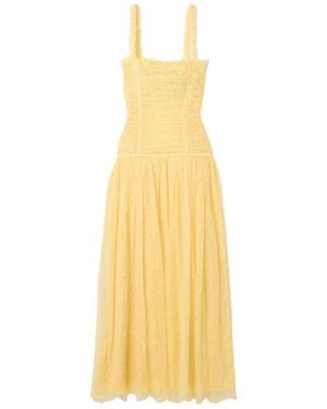 Ulla Johnson Florelle Pleated Maxi Dress - Yellow