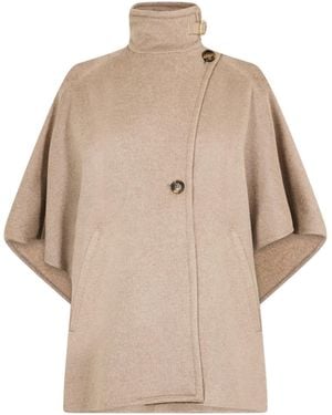 Max Mara Draped Cape - Natural