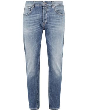 Dondup Belt Ring Denim Trousers - Blue