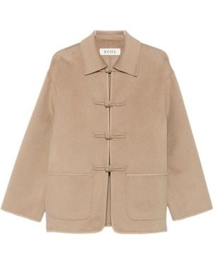 Rohe Collared Coat - Natural