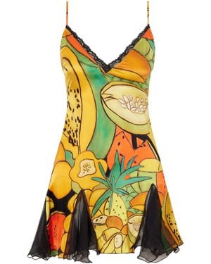 Donde Esteban Silk Dress - Yellow
