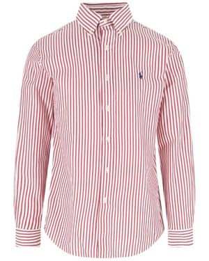 Polo Ralph Lauren Striped Button-Down Shirt - Pink