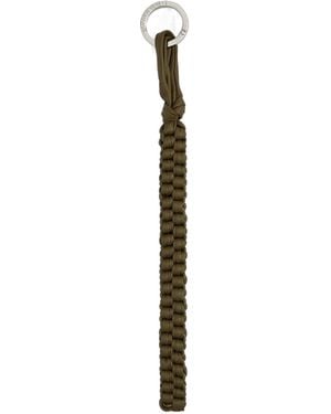 Bottega Veneta Intreccio Rope Long Key Ring - White