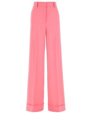 Moschino High Waist Wide Leg Trousers - Pink