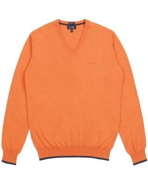 Armani Jeans V-Neck Jumper - Orange
