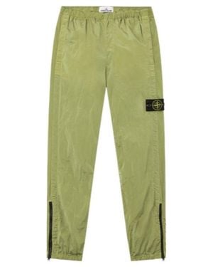Stone Island Regular-Fit Jogger Trousers With Zip Cuffs - Green