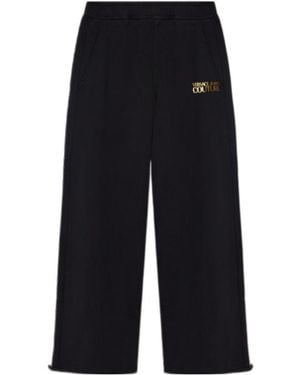 Versace Jeans Couture Couture Logo Wide-Leg Sweatpants - Black