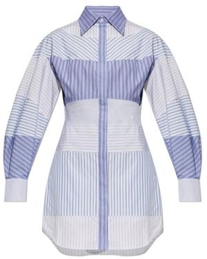 Moschino Printed Poplin Dress - Blue