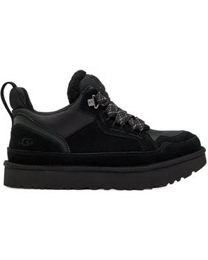 UGG Thick Sole Height-Increasing Sneakers - Black