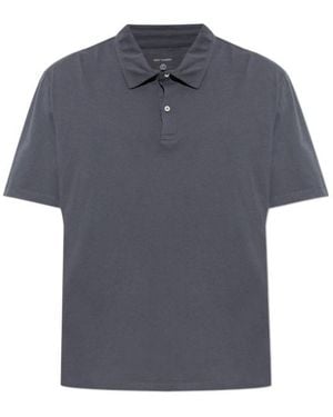 Officine Generale Officine Générale Bruno Buttoned Polo Shirt - Blue