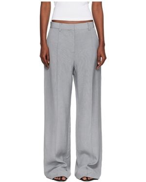 St. Agni Classic Pintuck Trousers - Grey