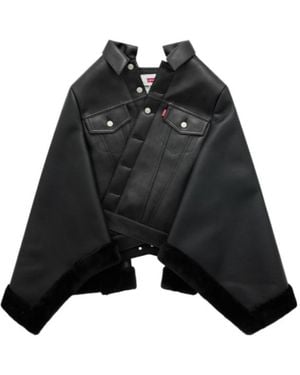 Junya Watanabe Button Cloak - Black